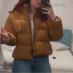 Old Navy Women's Brown Puffer Jacket